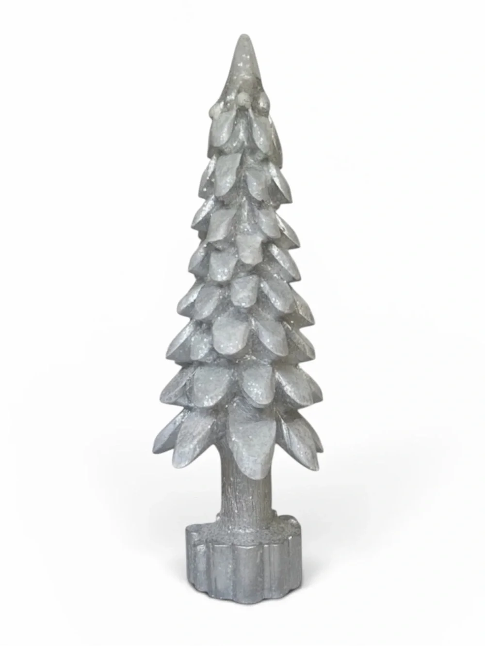 NEW Metallic Silver 17.75” Tabletop Holiday Christmas Tree